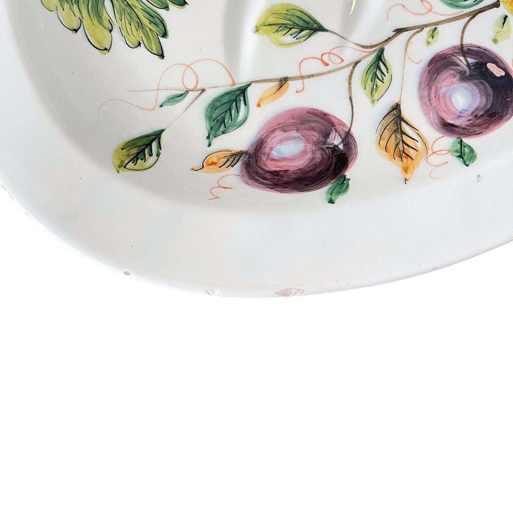 Vintage Italian Hand-Painted XL Platter - Picture 9 of 11